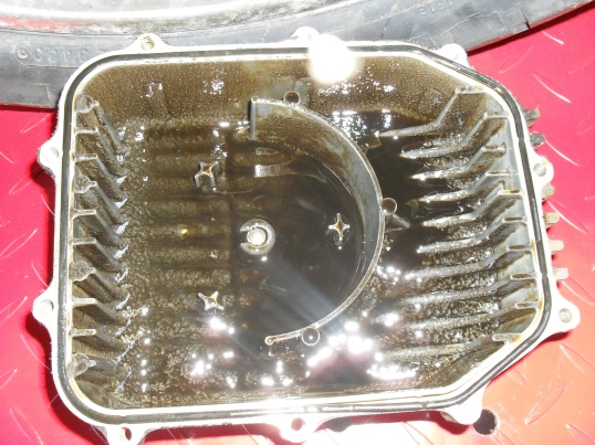 inside the CB650 oil pan