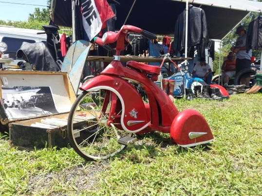 <antique art deco tricycle>