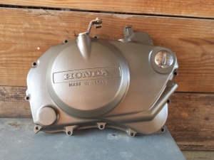 <Honda CM400 clutch cover>