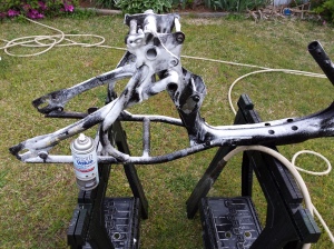 <oven cleaner motorcycle frame>