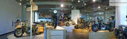 Military motorcycles at the Barber Museum