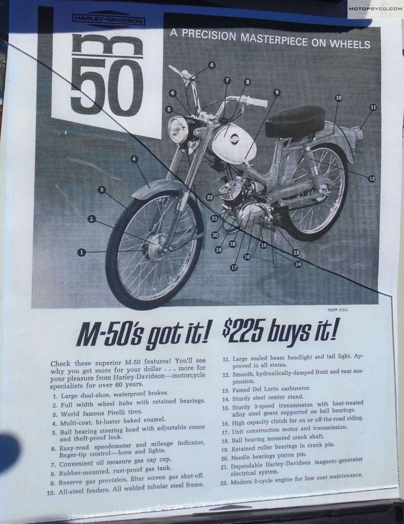Harley Davidson M50 ad