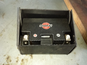 <custom chopper Shorai battery box>