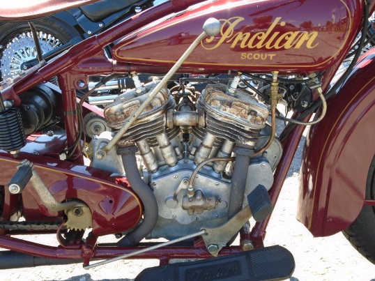 <29 Indian Scout engine>
